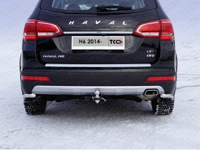 ТСУ Фаркоп ТСС с надписью Haval, шар E нержавеющий для Haval H6 2014-2020