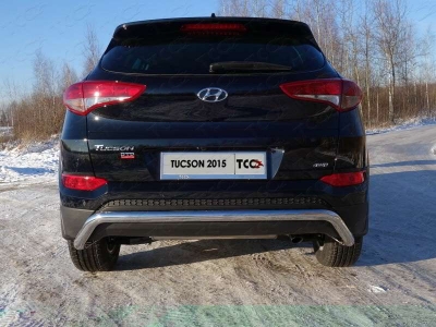 Защита заднего бампера кенгурин 60 мм ТСС для Hyundai Tucson 2015-2018
