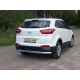 Пороги труба овальная с проступью 75х42 мм ТСС для Hyundai Creta 2016-2021