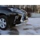 Защита передняя двойная 76-75 мм ТСС для Lexus LX-570/450d 2015-2021