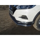 Решётка радиатора 12 мм 2 штуки ТСС для Nissan Qashqai 2019-2021