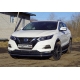 Решётка радиатора 12 мм 2 штуки ТСС для Nissan Qashqai 2019-2021
