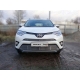 Накладка решётки радиатора верхняя 16 мм ТСС для Toyota RAV4 2015-2019