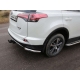 Защита задняя уголки 60 мм ТСС для Toyota RAV4 2015-2019