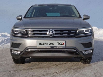 Накладка решётки радиатора нижняя для Offroad 16 мм ТСС для Volkswagen Tiguan 2016-2021