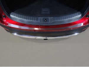 Накладка на задний бампер лист шлифованный для Mazda CX-9 № MAZCX917-06