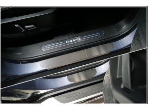 Накладки на пороги (лист шлифованный) 4шт для Haval Dargo 2.0 2022 – н.в. HAVDAR22-02