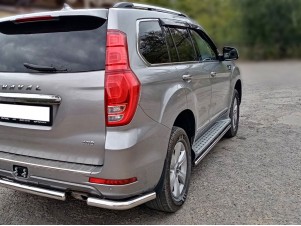Защита заднего бампера "уголки" d-60 для Haval H9 2017 – н.в. HVH9_3.1