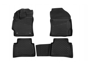Коврики в салон на седан 4 шт  полиуретан на Toyota Corolla № ELEMENT3D02188210k