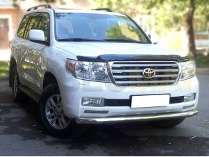 Защита переднего бампера 76 мм с подгибами для Toyota Land Cruiser 200 № LCN2012_4.2