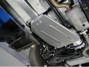 Защита бака и заднего редуктора (алюминий) 4 мм для Exeed TXL 1.6L Turbo 4WD 2021 – н.в.  ZKTCC00469 (не подходит на комлектацию FL2)