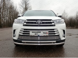 Накладка решётки радиатора 16 мм для Toyota Highlander № TOYHIGHL17-37