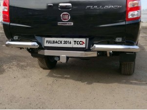 Защита задняя уголки 76 мм (без заднего бампера) для Fiat Fullback № FIAFUL16-31