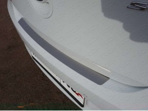 Накладка на задний бампер с надписью Rio шлифованный лист для Kia Rio № KIARIO15-10