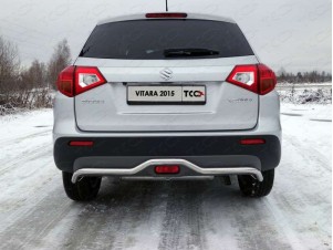 Защита заднего бампера короткая 42 мм для Suzuki Vitara № SUZVIT15-23