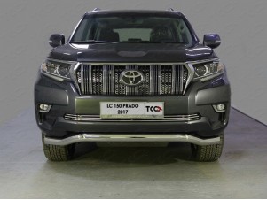 Решетка радиатора нижняя 12 мм для Toyota Land Cruiser Prado 150 № TOYLC15017-02