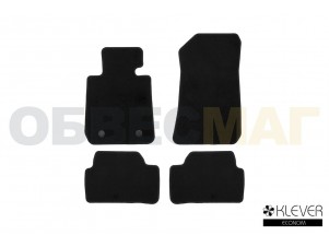 Коврики в салон Klever Econom 4 штуки на хетчбек 5 дверей с АКПП для BMW 1 E87 № KLEVER01050401200k