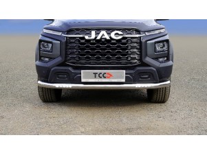 Защита передняя нижняя (с ДХО) 76,1 мм для JAC T9 4WD (дизель) 2024-н.в. №JACT924-18