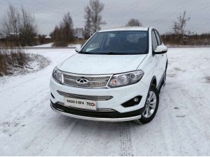 Накладка решётки радиатора нижняя 12 мм для Chery Tiggo 5 № CHERTIG514-07