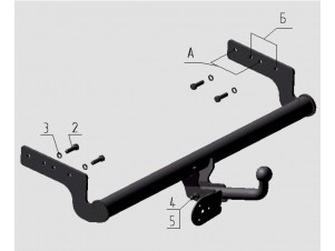 ТСУ Фаркоп Avtos на Hyundai Accent № HY 01